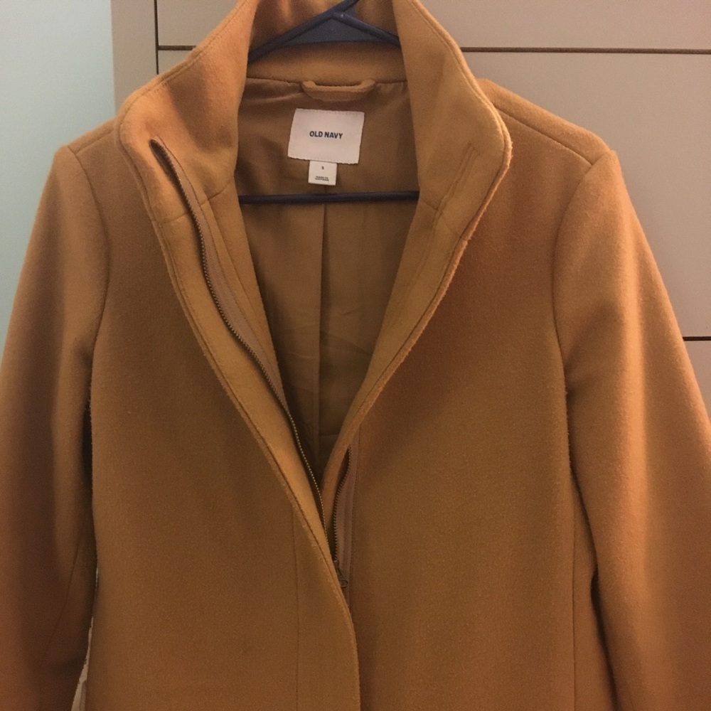 Soft-Brushed Funnel-Neck Coat for Women